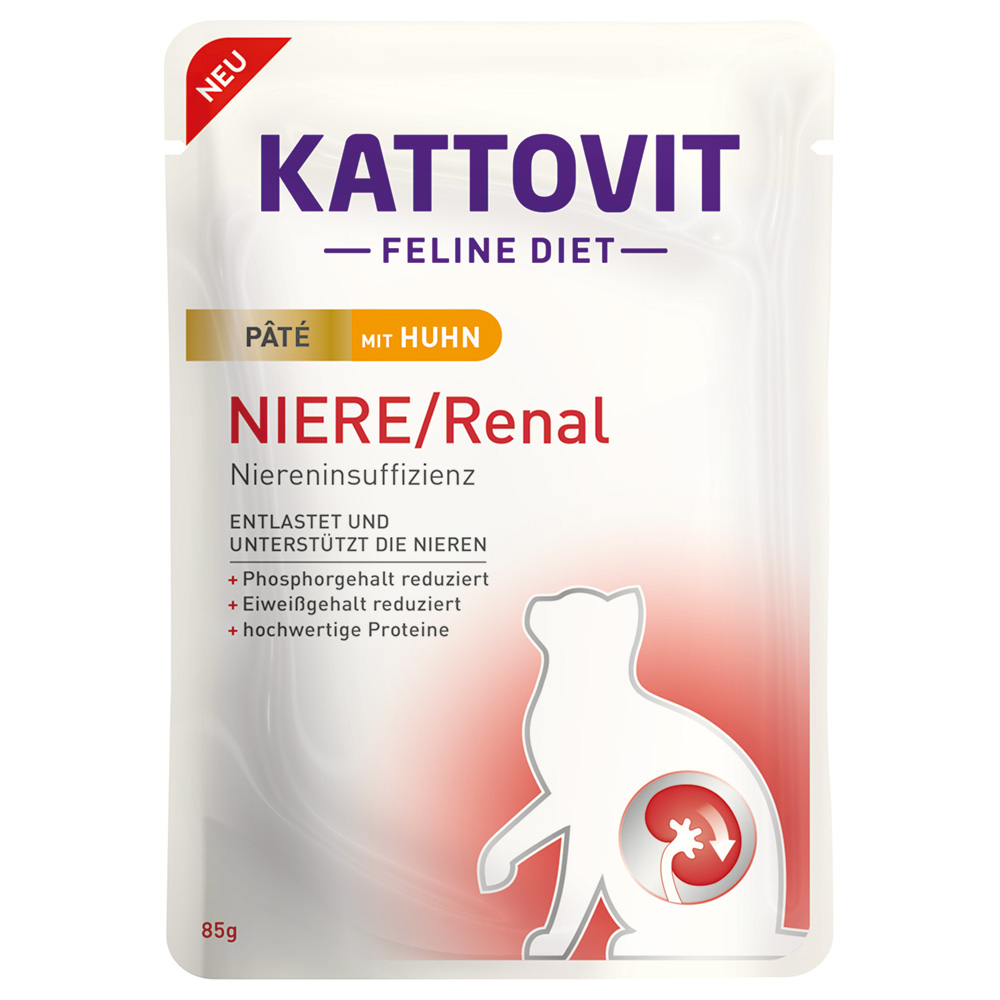 Korzystny pakiet Kattovit Renal Paté, 30 x 85 g - Kurczak