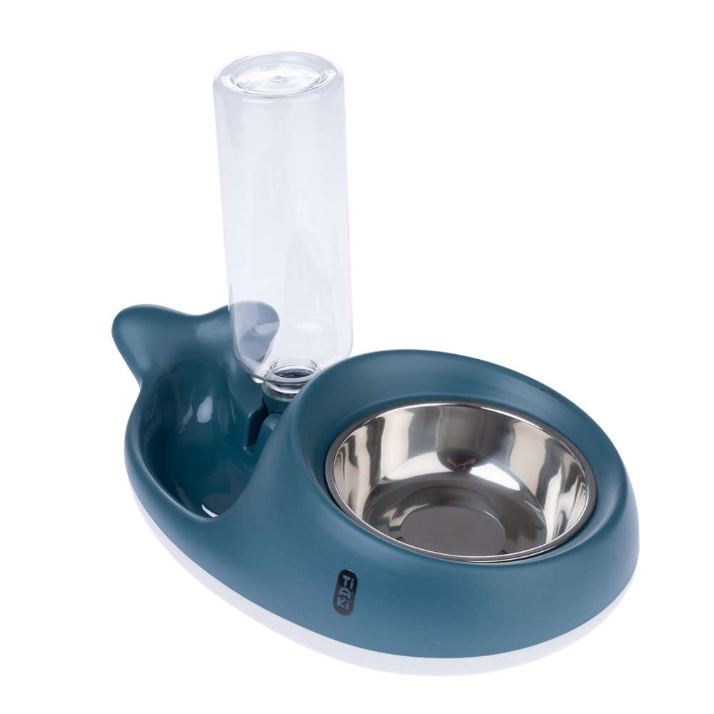 TIAKI dozownik karmy i wody, mały wieloryb - 350 ml karmy, 500 ml wody miniaturka
