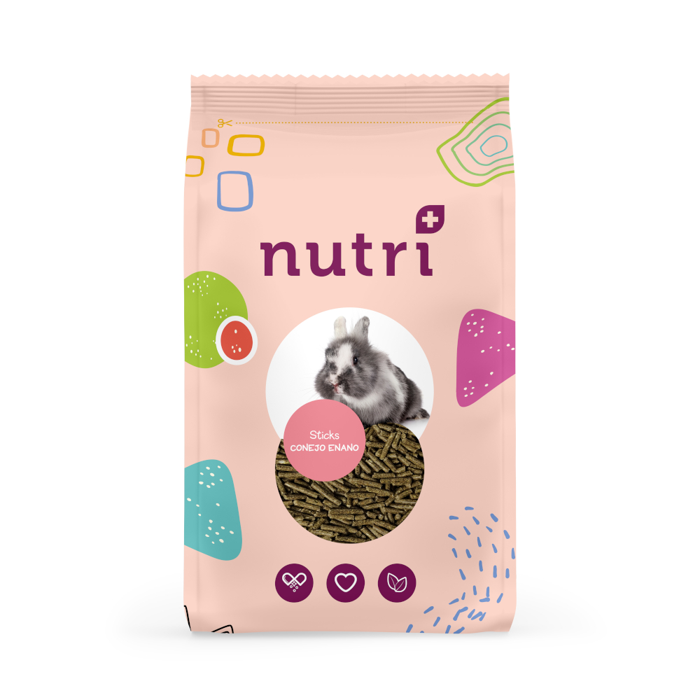 Nutri+ pałeczki dla królików miniaturowych - 800 g miniaturka