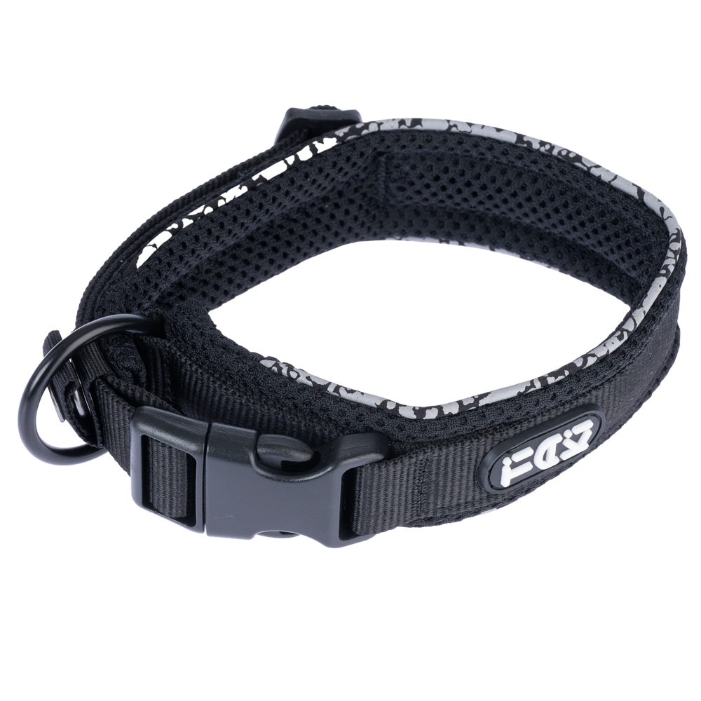 TIAKI odblaskowa obroża - Rozmiar L: obwód szyi 45-55 cm, szer. 25 mm