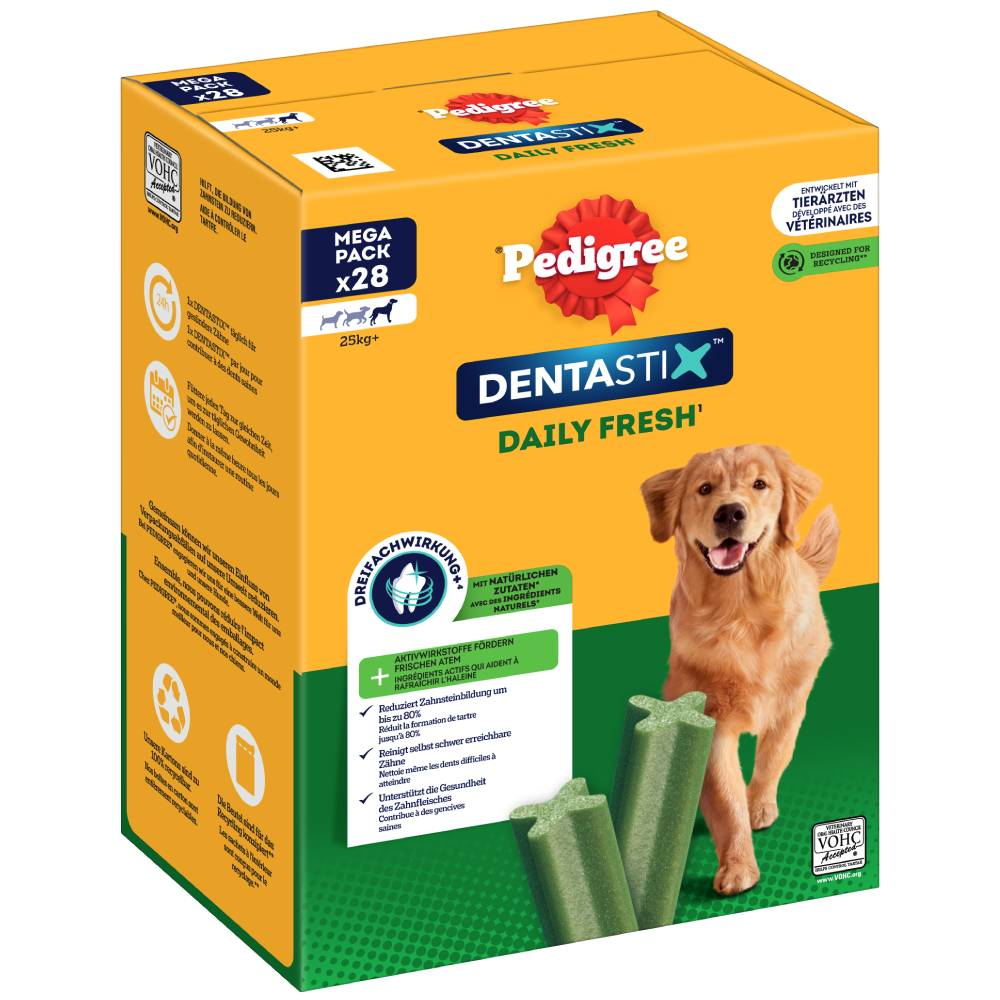 Pedigree DentaStix Fresh - Dla dużych psów, 2160 g, 56 szt.