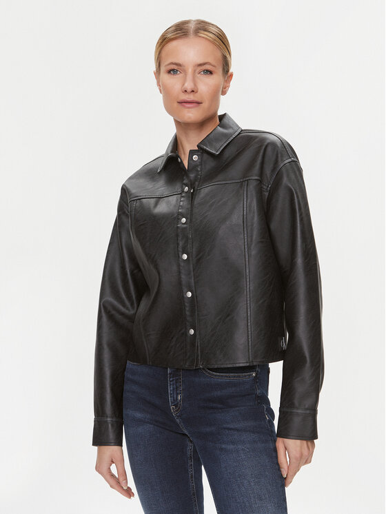 Calvin Klein Jeans Koszula J20J223240 Czarny Relaxed Fit
