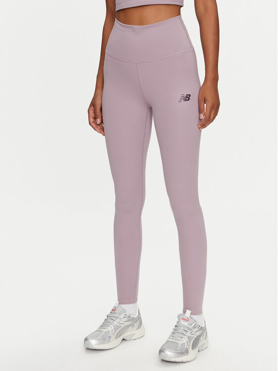 New Balance Legginsy NB Harmony WP41127 Fioletowy Slim Fit miniaturka