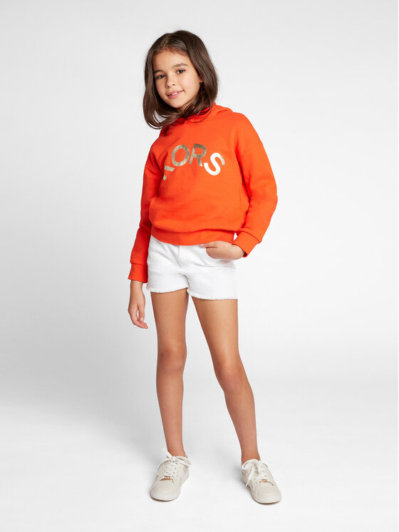 MICHAEL KORS KIDS Szorty jeansowe R14139 S Biały Regular Fit