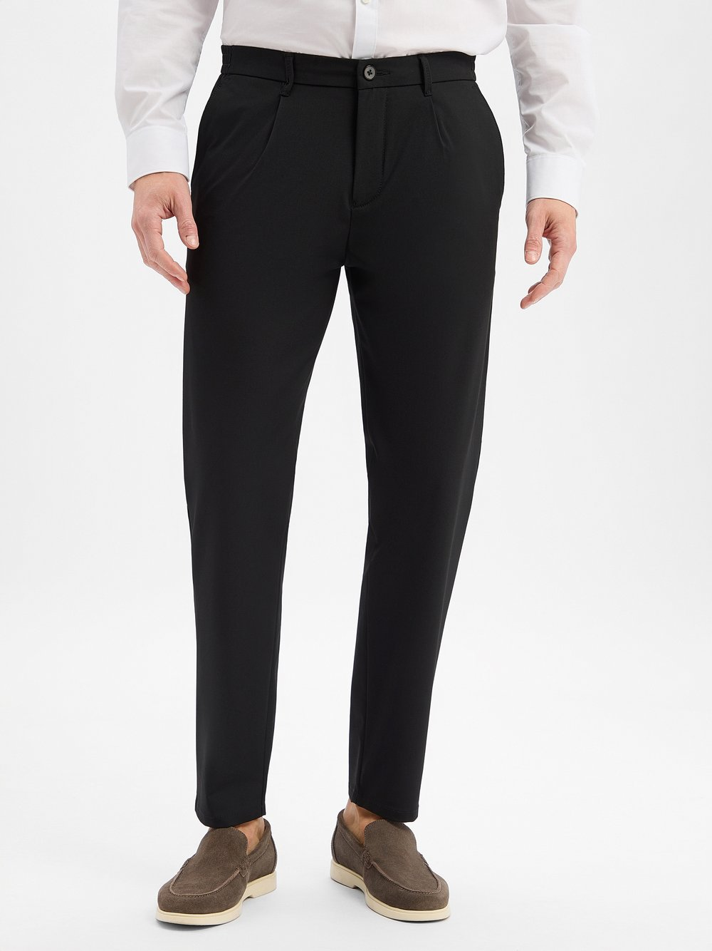 Finshley & Harding Chino - Riley Mężczyźni czarny, 36-32