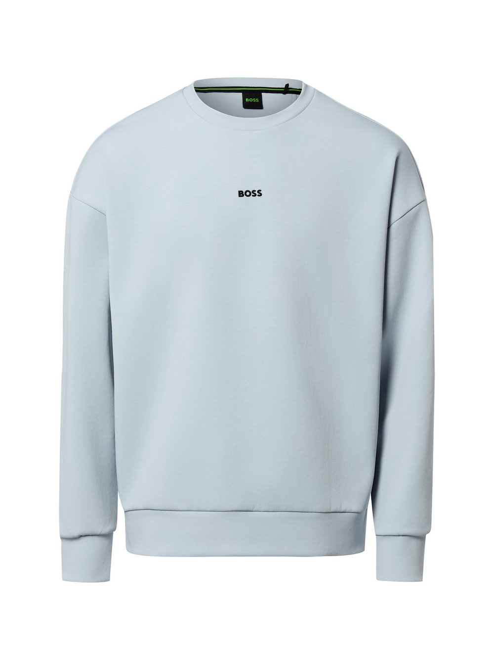 BOSS Green Bluza męska - Stenson Mężczyźni Bawełna niebieski, S