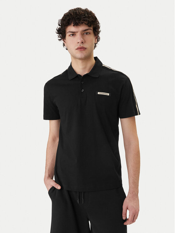 EA7 Emporio Armani Polo 7M001477 AF10375 UC001 Czarny Regular Fit
