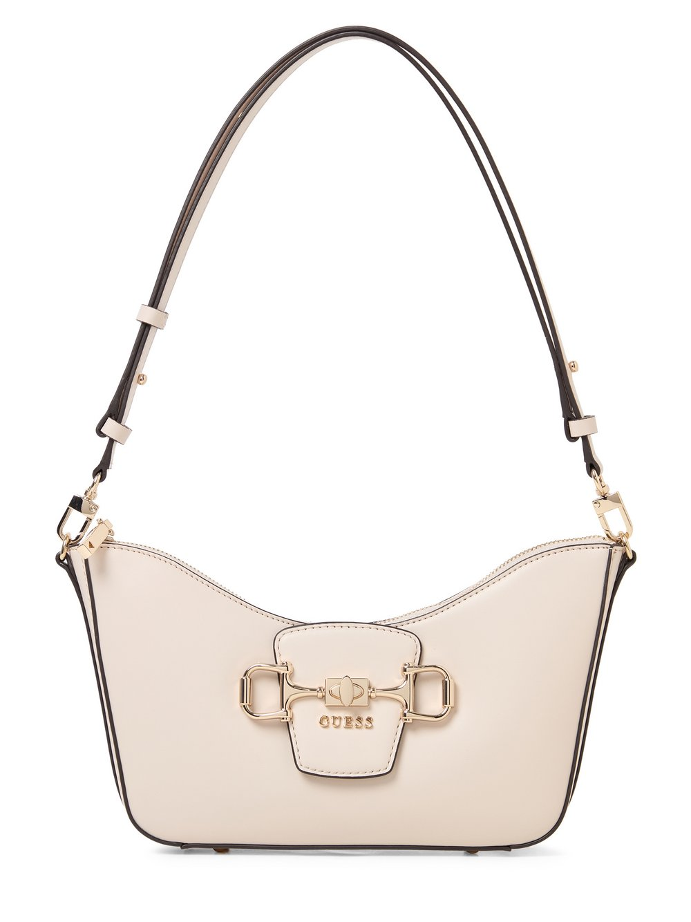 GUESS Damska torba na ramię - Janie Kobiety Sztuczna skóra beżowy, ONE SIZE