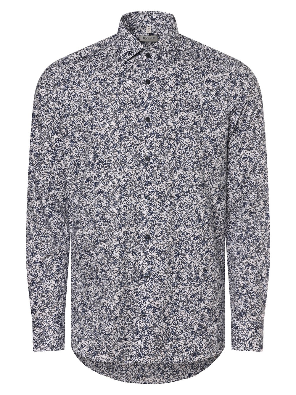 Olymp Level Five Koszula męska Mężczyźni Slim Fit Bawełna niebieski, 41