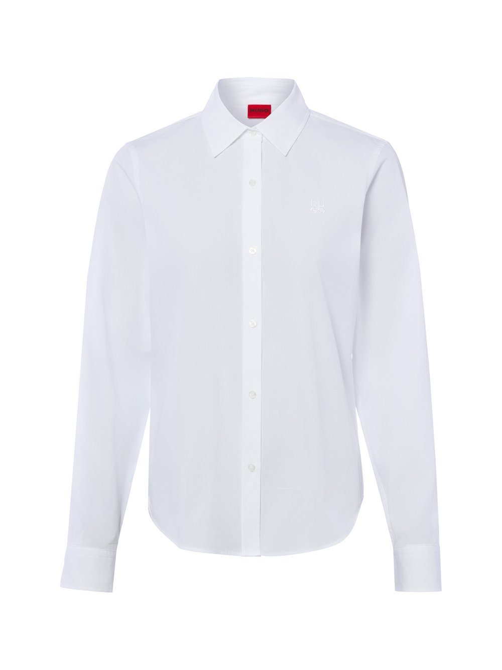 HUGO Bluzka damska - The Essential Shirt Kobiety Bawełna biały, 40