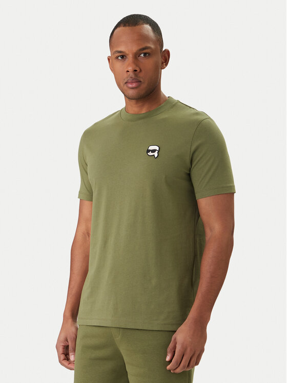 KARL LAGERFELD T-Shirt 755710 562224 Zielony Regular Fit