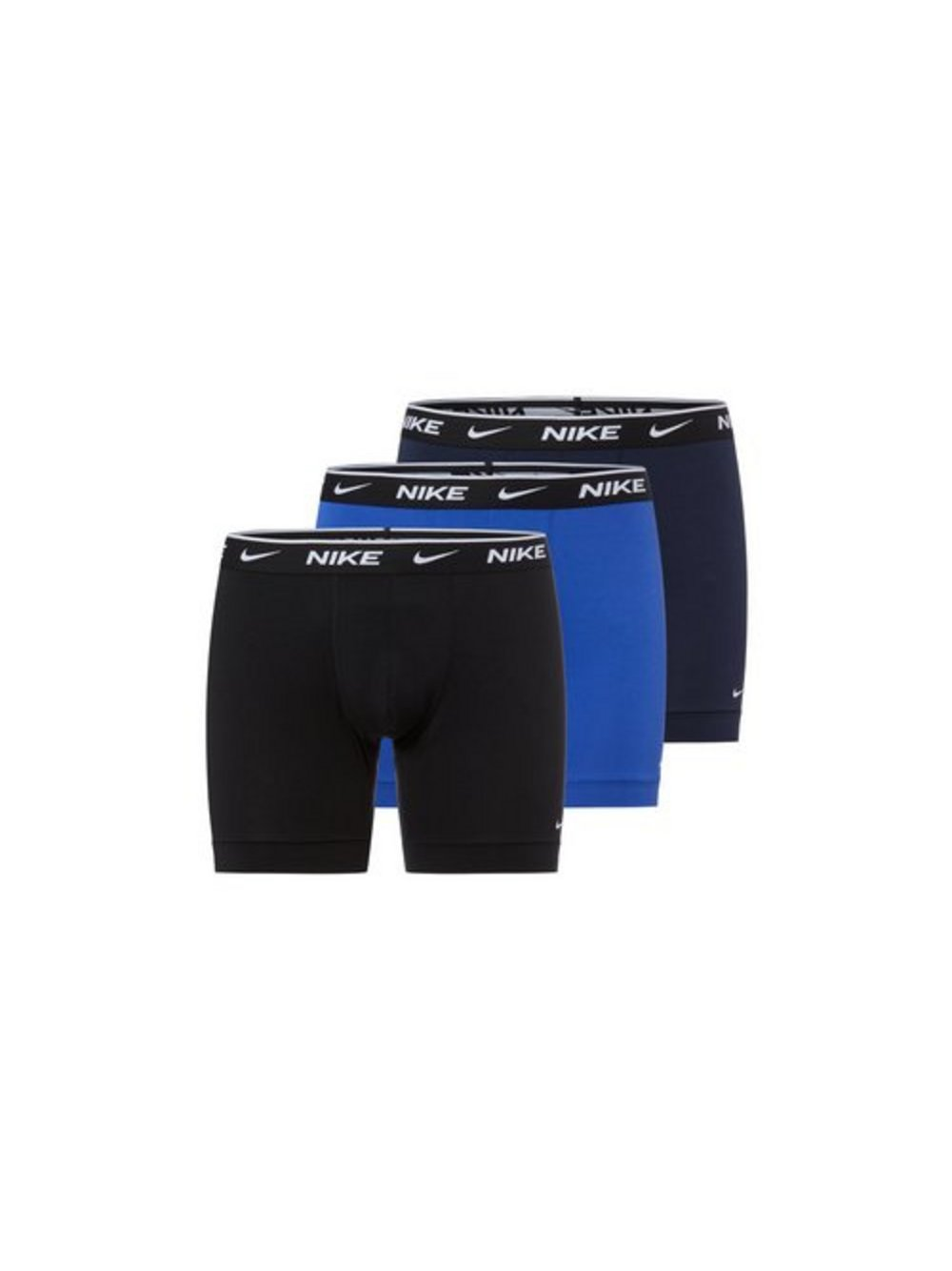 Nike Bokserki w 3-paku Mężczyźni Bawełna czarny|niebieski, L