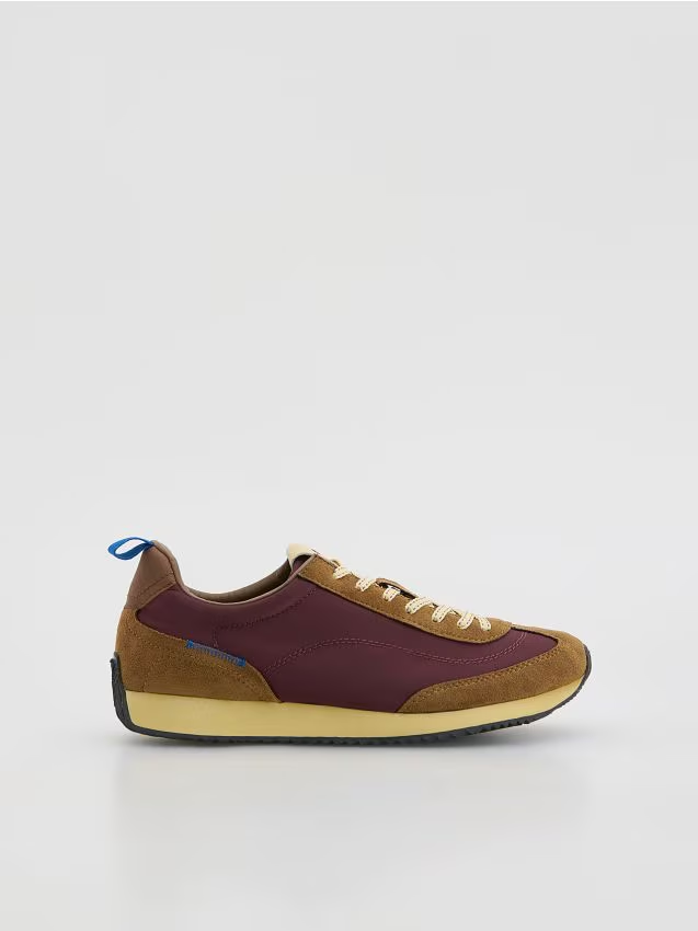 Reserved - Sneakersy z łączonych materiałów - wielobarwny