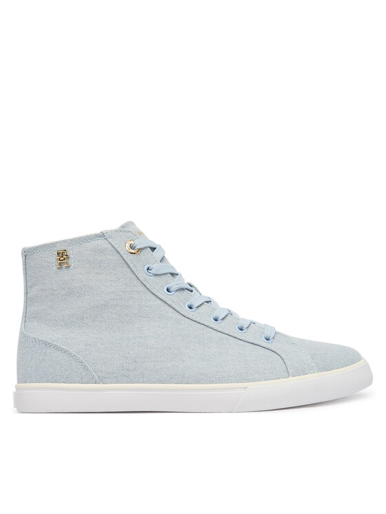 Tommy Hilfiger Sneakersy Th Chic Low Profile Mid Cut FW0FW09356 Błękitny