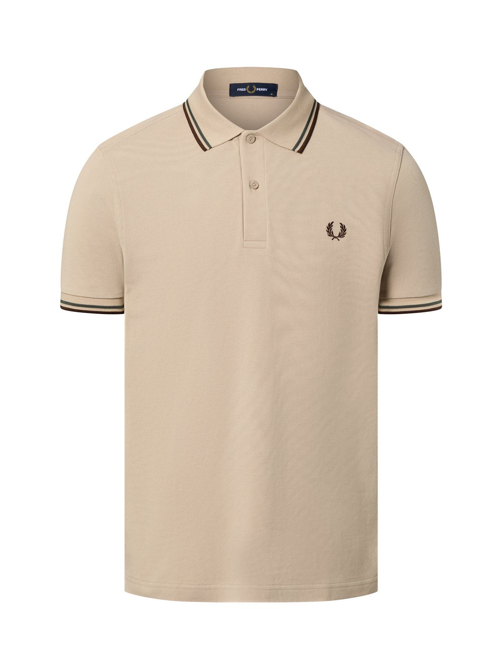 Fred Perry Męska koszulka polo Mężczyźni Bawełna beżowy, L